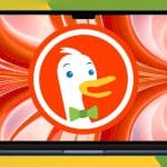 DuckDuckGo logo on Mac