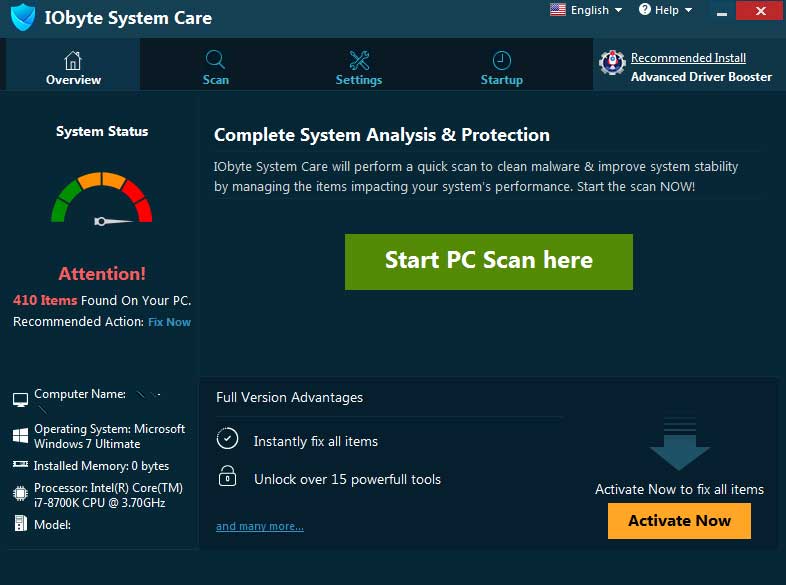 IObyte System Care PUP