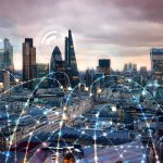 UK | United Kingdom  >  London  >  skyline with virtual connections